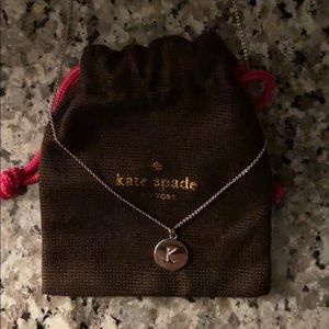Silver Kate Spade “K” Necklace